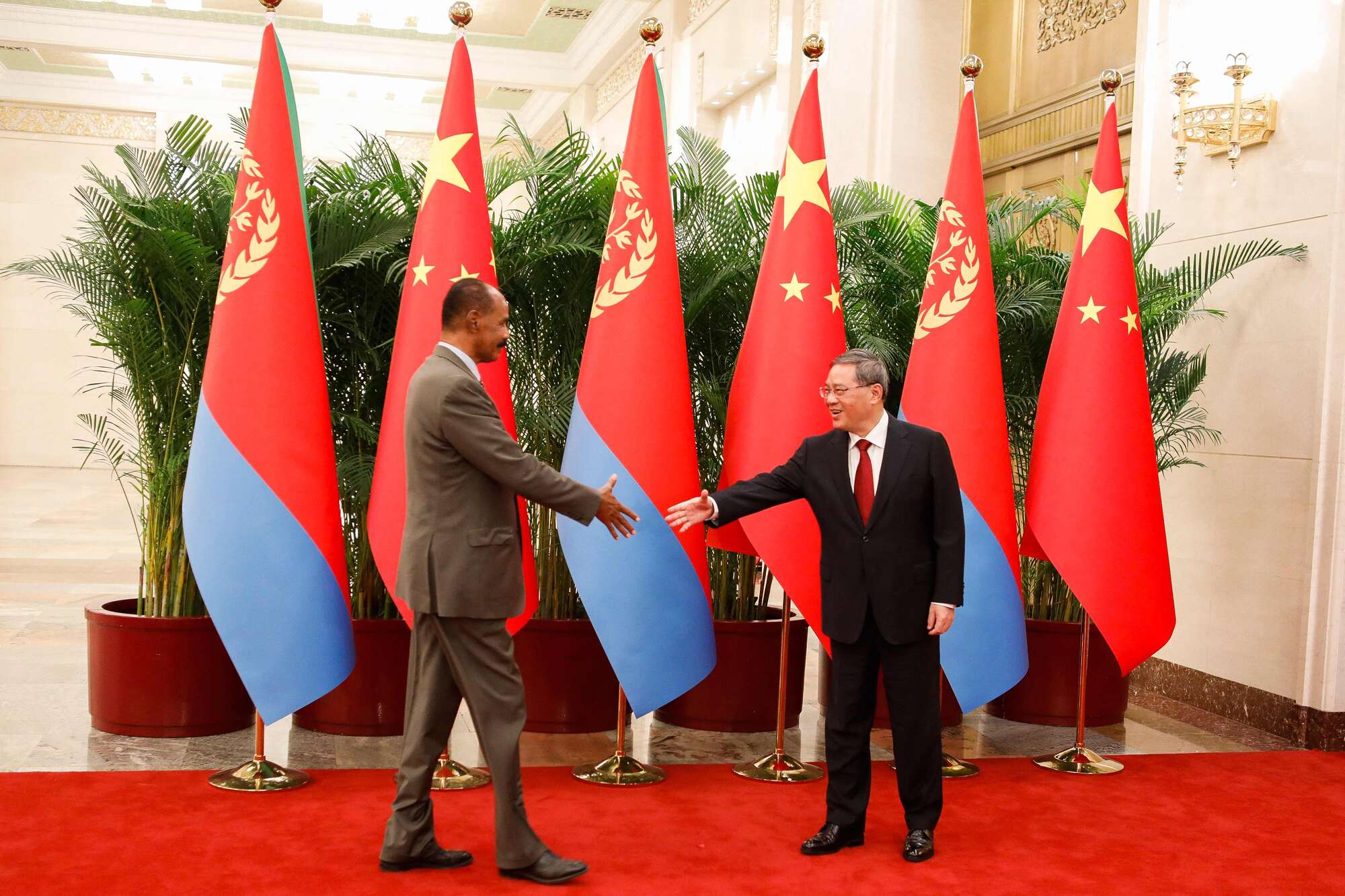 eritrean president visit china