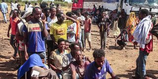 Ethiopian refugees.