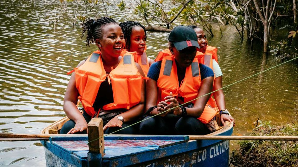 Canoeing in Dar es Salaam.