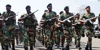 Zimbabwean soldiers.