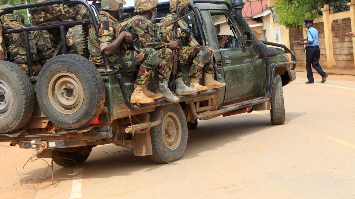 Kenyan soldiers.