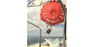 Parasailing.