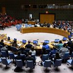 United Nations Security Council meeting.