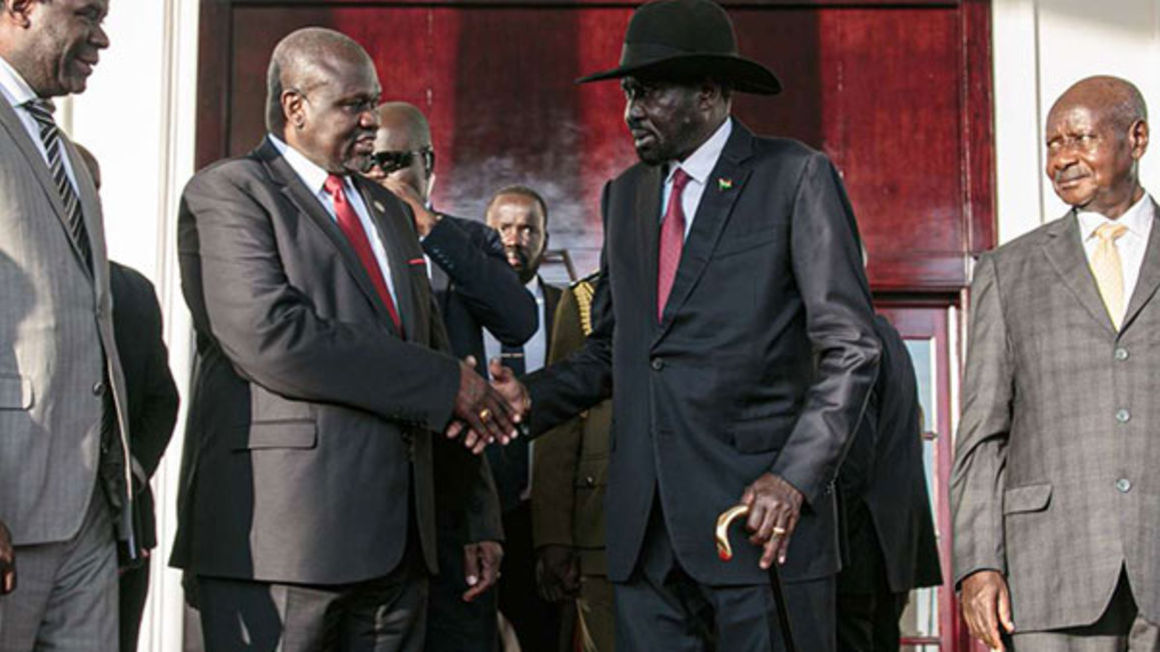 Salva Kiir and Riek Machar.