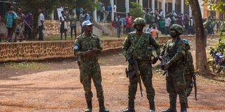 Rwanda soldiers.