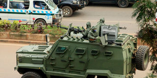 Armoured vehicle.