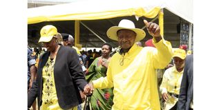 Janet Museveni and Yoweri Museveni.