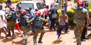 Uganda military police.