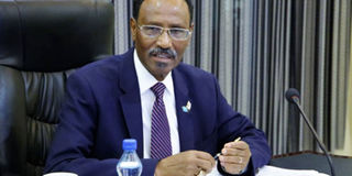 Finance Minister Abdirahman Duale Beileh.