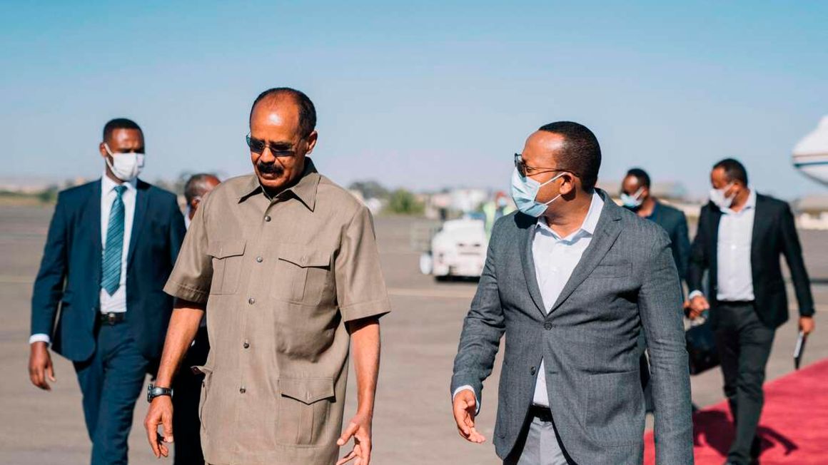 Isaias Afwerki and Abiy Ahmed.