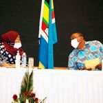 Samia Suluhu and Uhuru Kenyatta.