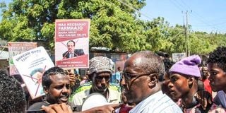 Somalia protest.