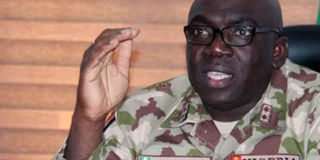 Lieutenant General Ibrahim Attahiru, Nigeria's Chief of Army Staff.