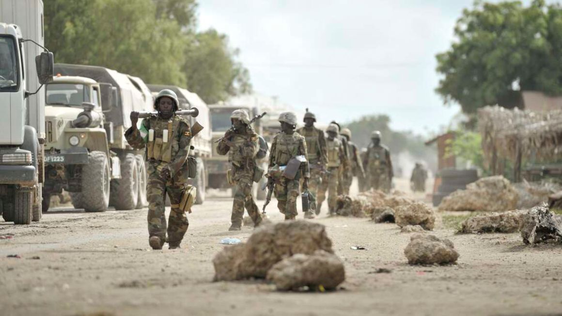 Amisom troops in Lower Shabelle