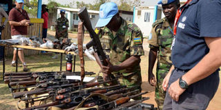 Guns in South Sudan.