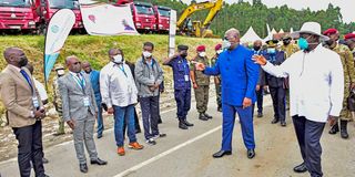 Felix Tshisekedi and Yoweri Museveni.