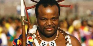 King Mswati III.