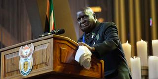 Zambia's President Kenneth David Kaunda