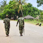 Soldiers in Mozambique.