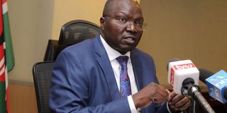 Kenya's Labour Cabinet Secretary Simon Chelugui.