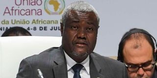 African Union Commission Chairperson Moussa Faki Mahamat.