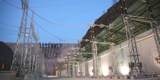 Hydroelectric dam.