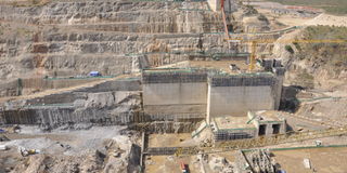 Dam in Tanzania.
