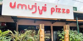 The Umujyi Pizza place in Kisemeti