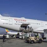 A plane carrying 300,000 Sinopharm coronavirus (Covid-19) vaccines