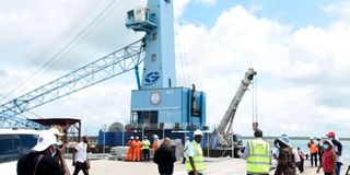 Ship to Shore Gantry Cranes arrive in Lamu Port