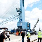 Ship to Shore Gantry Cranes arrive in Lamu Port