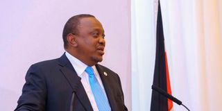 Kenya’s President Uhuru Kenyatta.