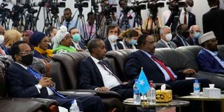 Foreign mission representatives and Somali state officials