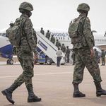 Rwandan Defence Forces and policemen