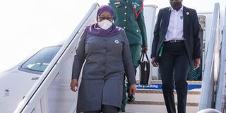 Tanzania's President Samia Suluhu Hassan.