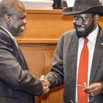 Riek Machar and Salva Kiir.