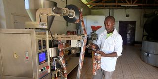 Bradegate coffee factory manager Ephraim Maina 