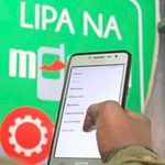 A mobile phone user 