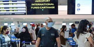 The Tunis-Carthage International Airport in the Tunisian capital.