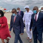 Somali Prime Minister Hussein Roble arrives in Kenya.