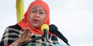 Tanzanian President Samia Suluhu Hassan.