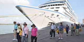 Tourists arrive in Tanzania