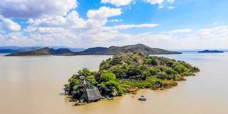 Samatian Island, Lake Baringo. 