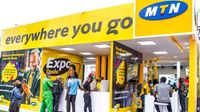 An MTN stand at an expo.