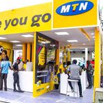 An MTN stand at an expo.