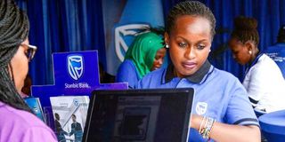 A Stanbic Bank stand