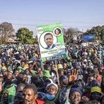 Supporters of President Edgar Lungu