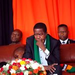 Zambia's outgoing President Edgar Lungu.