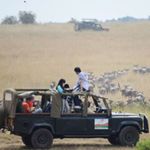 Tourists in the Serengeti National Park