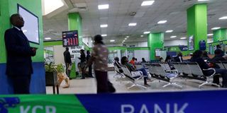 KCB banking hall.